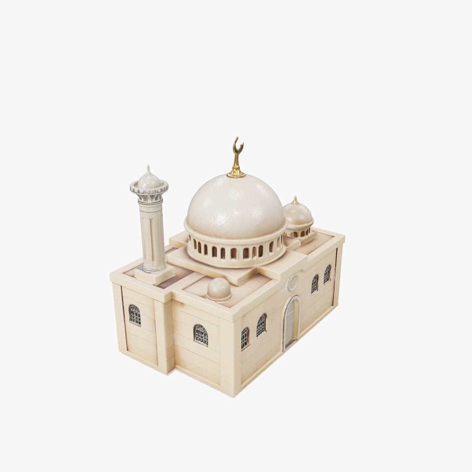 Symmetrical Mosque Arch Design model pack